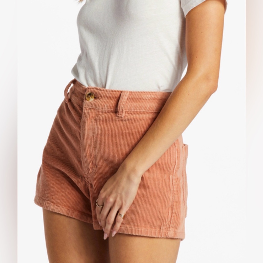 Billabong Women's High Waist Freefall Corduroy Shorts 27